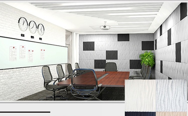 根據會議室風格選擇合適的吸音板